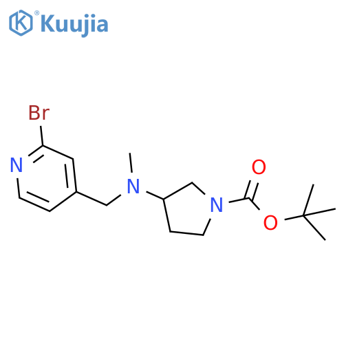 Tert-Butyl 3-(((2-bromopyridin-4-yl)methyl)(methyl)amino)pyrrolidine-1-carboxylate structure