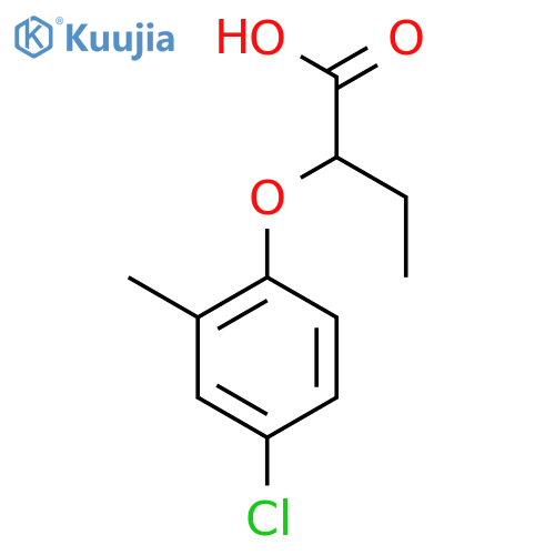 Butanoic acid, 2-(4-chloro-2-methylphenoxy)-, (±)- structure