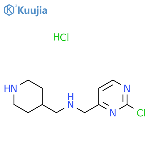 (2-Chloropyrimidin-4-ylmethyl)piperidin-4-ylmethylamine hydrochloride structure