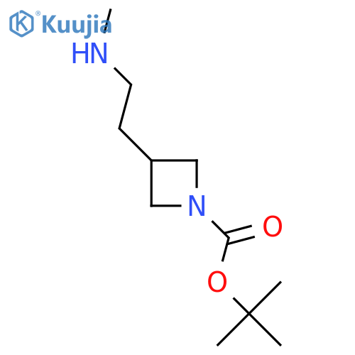 tert-butyl 3-2-(methylamino)ethylazetidine-1-carboxylate structure