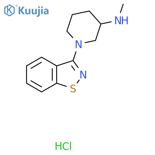 1-(Benzo[d]isothiazol-3-yl)-N-methylpiperidin-3-amine hydrochloride structure