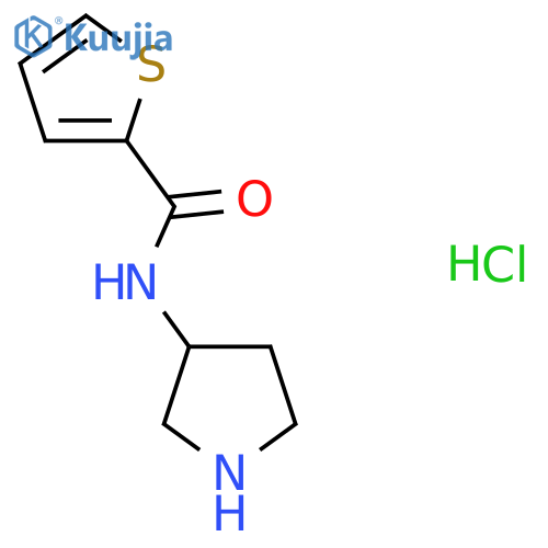 N-(Pyrrolidin-3-yl)thiophene-2-carboxamide hydrochloride structure