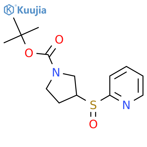 Tert-Butyl 3-(pyridin-2-ylsulfinyl)pyrrolidine-1-carboxylate structure