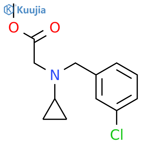 Methyl 2-((3-chlorobenzyl)(cyclopropyl)amino)acetate structure
