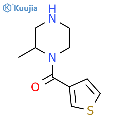 2-Methyl-1-(thiophene-3-carbonyl)piperazine structure