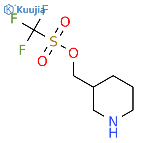 Piperidin-3-ylmethyl trifluoromethanesulfonate structure