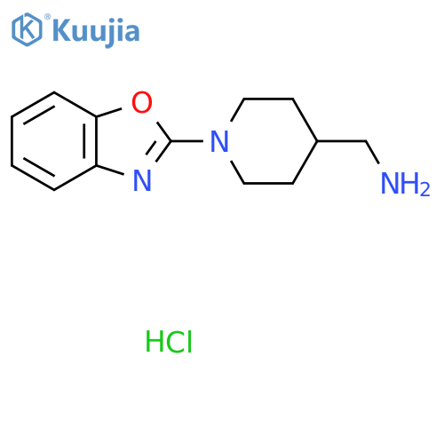 (1-(Benzo[d]oxazol-2-yl)piperidin-4-yl)methanamine hydrochloride structure