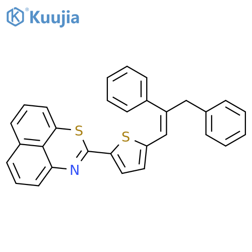 Naphtho[1,8-de]-1,3-thiazine, 2-[5-(2,3-diphenyl-1-propenyl)-2-thienyl]- structure