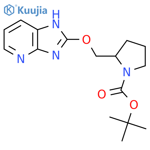 Tert-Butyl 2-(((3H-imidazo[4,5-b]pyridin-2-yl)oxy)methyl)pyrrolidine-1-carboxylate structure