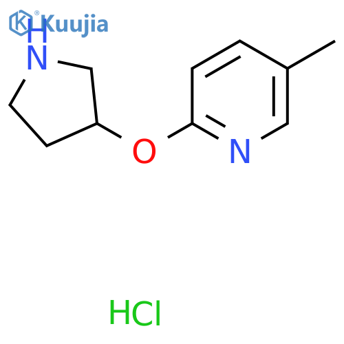 5-Methyl-2-(pyrrolidin-3-yloxy)pyridine hydrochloride structure