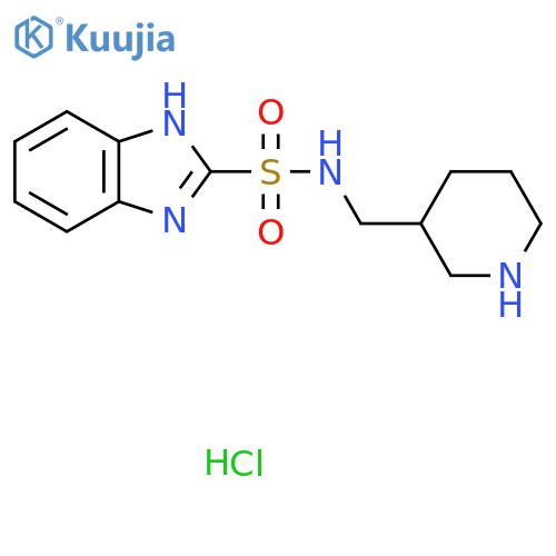 N-(Piperidin-3-ylmethyl)-1H-benzimidazole-2-sulfonamide;hydrochloride structure