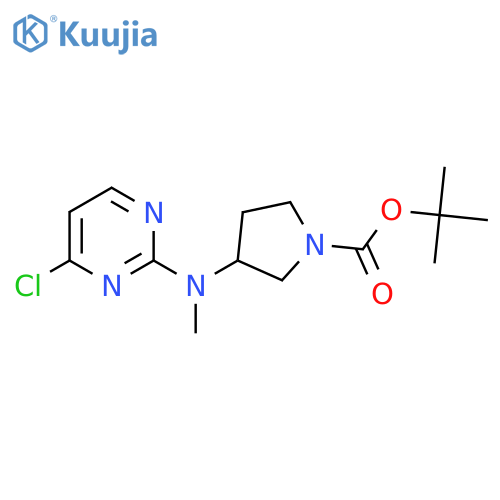 Tert-Butyl 3-((4-chloropyrimidin-2-yl)(methyl)amino)pyrrolidine-1-carboxylate structure