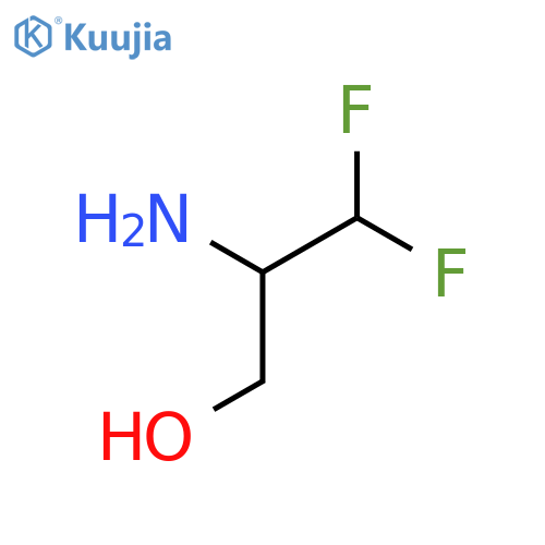2-Amino-3,3-difluoropropan-1-ol structure