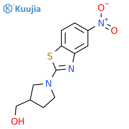(1-(5-Nitrobenzo[d]thiazol-2-yl)pyrrolidin-3-yl)methanol structure