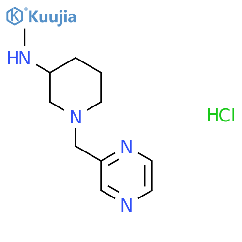 N-Methyl-1-(pyrazin-2-ylmethyl)piperidin-3-amine hydrochloride structure