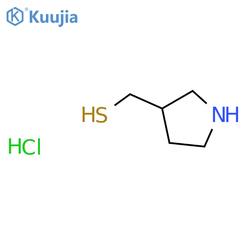 (pyrrolidin-3-yl)methanethiol hydrochloride structure