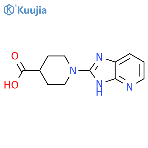 1-(3H-imidazo[4,5-b]pyridin-2-yl)piperidine-4-carboxylic acid structure