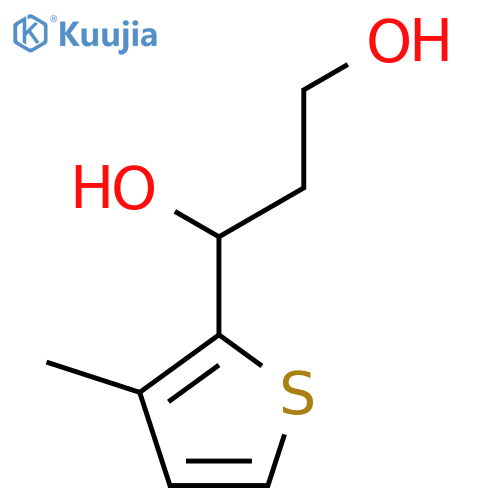 1-(3-Methylthiophen-2-yl)propane-1,3-diol structure