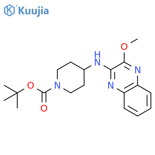Tert-Butyl 4-((3-methoxyquinoxalin-2-yl)amino)piperidine-1-carboxylate structure