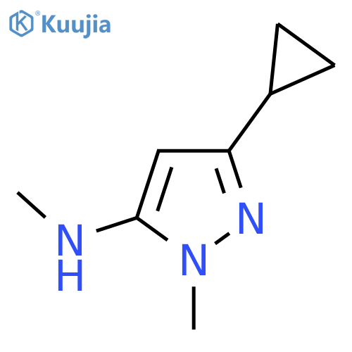 3-Cyclopropyl-N,1-dimethyl-1H-pyrazol-5-amine structure