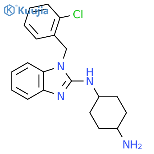 N1-(1-(2-Chlorobenzyl)-1H-benzo[d]imidazol-2-yl)cyclohexane-1,4-diamine structure