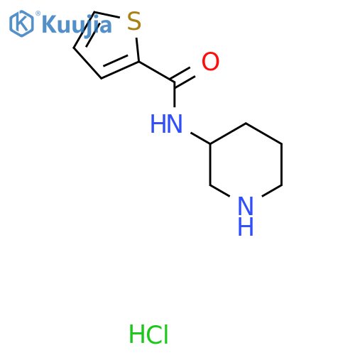 N-(Piperidin-3-yl)thiophene-2-carboxamide hydrochloride structure