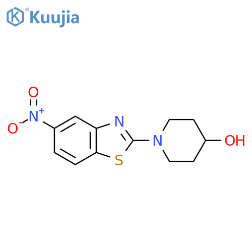 1-(5-Nitrobenzo[d]thiazol-2-yl)piperidin-4-ol structure