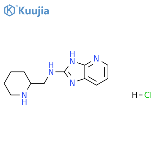 N-(piperidin-2-ylmethyl)-3H-imidazo[4,5-b]pyridin-2-amine hydrochloride structure