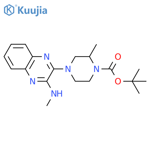 Tert-Butyl 2-methyl-4-(3-(methylamino)quinoxalin-2-yl)piperazine-1-carboxylate structure