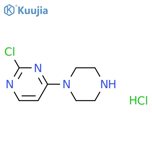 2-Chloro-4-(piperazin-1-yl)pyrimidine hydrochloride structure