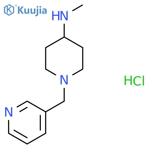 N-Methyl-1-(pyridin-3-ylmethyl)piperidin-4-amine hydrochloride structure