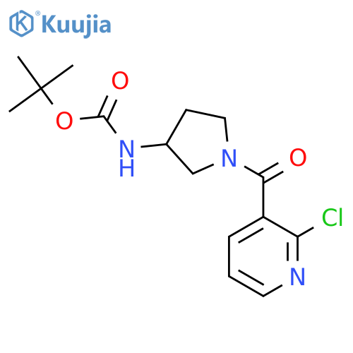 Tert-butyl (1-(2-chloronicotinoyl)pyrrolidin-3-yl)carbamate structure