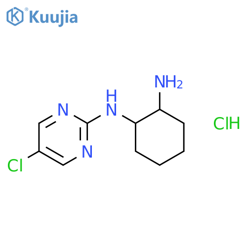 N1-(5-chloropyrimidin-2-yl)cyclohexane-1,2-diamine hydrochloride structure