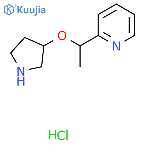 2-(1-(Pyrrolidin-3-yloxy)ethyl)pyridine hydrochloride structure