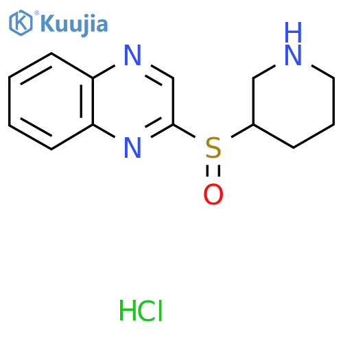 2-(Piperidin-3-ylsulfinyl)quinoxaline hydrochloride structure