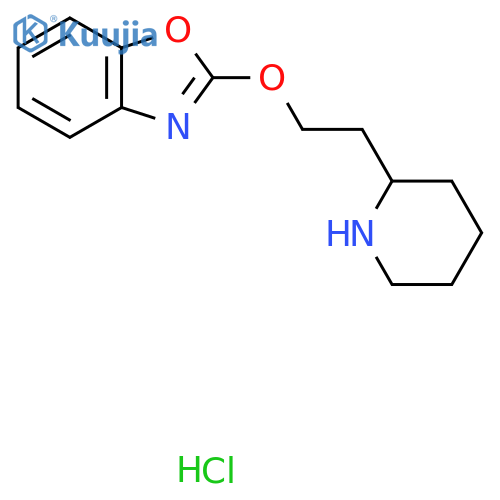 2-(2-(Piperidin-2-yl)ethoxy)benzo[d]oxazole hydrochloride structure