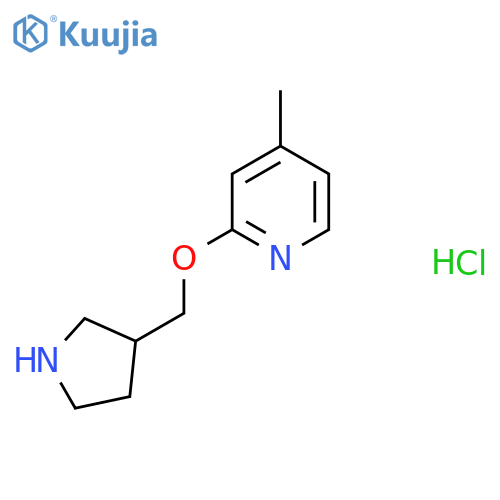 4-Methyl-2-(pyrrolidin-3-ylmethoxy)pyridine hydrochloride structure
