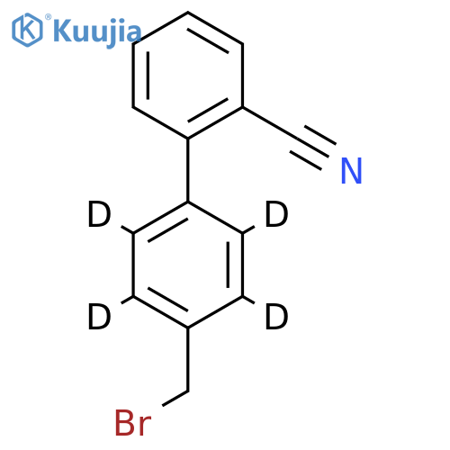 4’-Bromomethyl-2-cyanobiphenyl-d4 structure