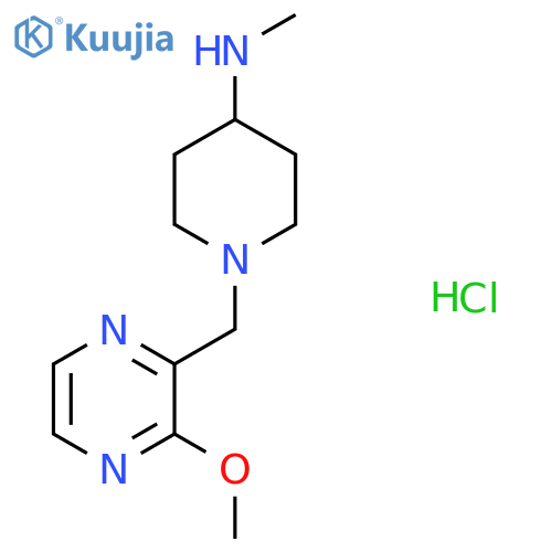 1-((3-Methoxypyrazin-2-yl)methyl)-N-methylpiperidin-4-amine hydrochloride structure