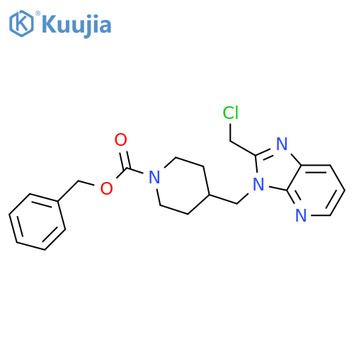 benzyl 4-((2-(chloromethyl)-3H-imidazo[4,5-b]pyridin-3-yl)methyl)piperidine-1-carboxylate structure