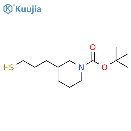 tert-butyl 3-(3-sulfanylpropyl)piperidine-1-carboxylate structure