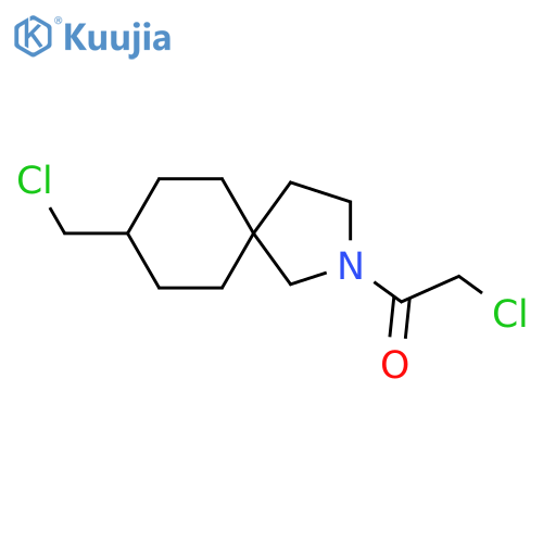 2-Chloro-1-(8-(chloromethyl)-2-azaspiro[4.5]decan-2-yl)ethanone structure