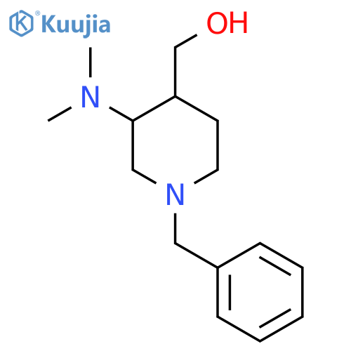 (1-Benzyl-3-(dimethylamino)piperidin-4-yl)methanol structure