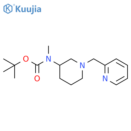 Tert-butyl methyl(1-(pyridin-2-ylmethyl)piperidin-3-yl)carbamate structure