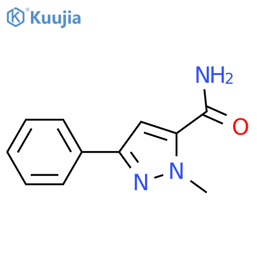 1-Methyl-3-phenyl-1h-pyrazole-5-carboxamide structure