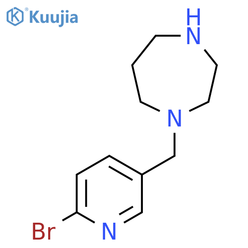 1-(6-bromopyridin-3-yl)methyl-1,4-diazepane structure