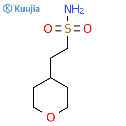 2-(oxan-4-yl)ethane-1-sulfonamide structure