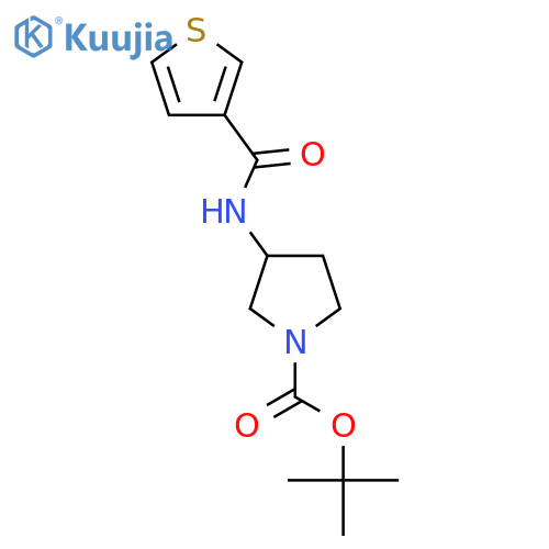 Tert-Butyl 3-(thiophene-3-carboxamido)pyrrolidine-1-carboxylate structure