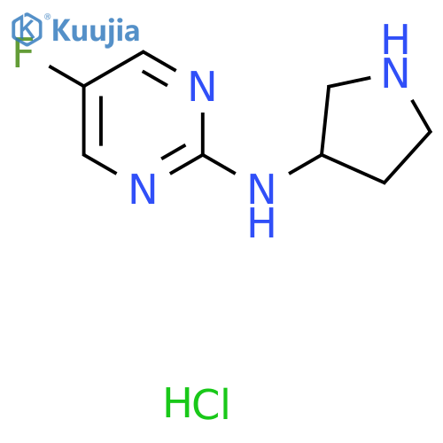5-Fluoro-N-(pyrrolidin-3-yl)pyrimidin-2-amine hydrochloride structure