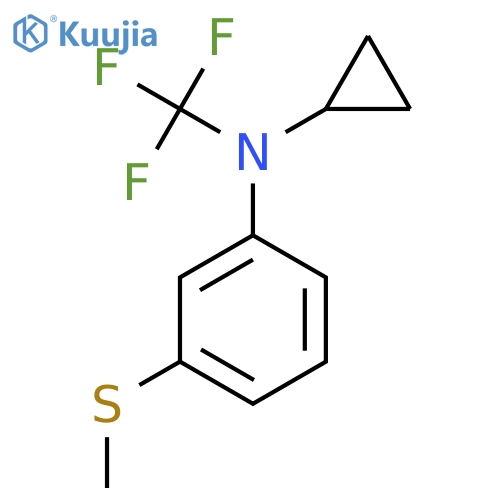 N-Cyclopropyl-3-(methylthio)-N-(trifluoromethyl)aniline structure